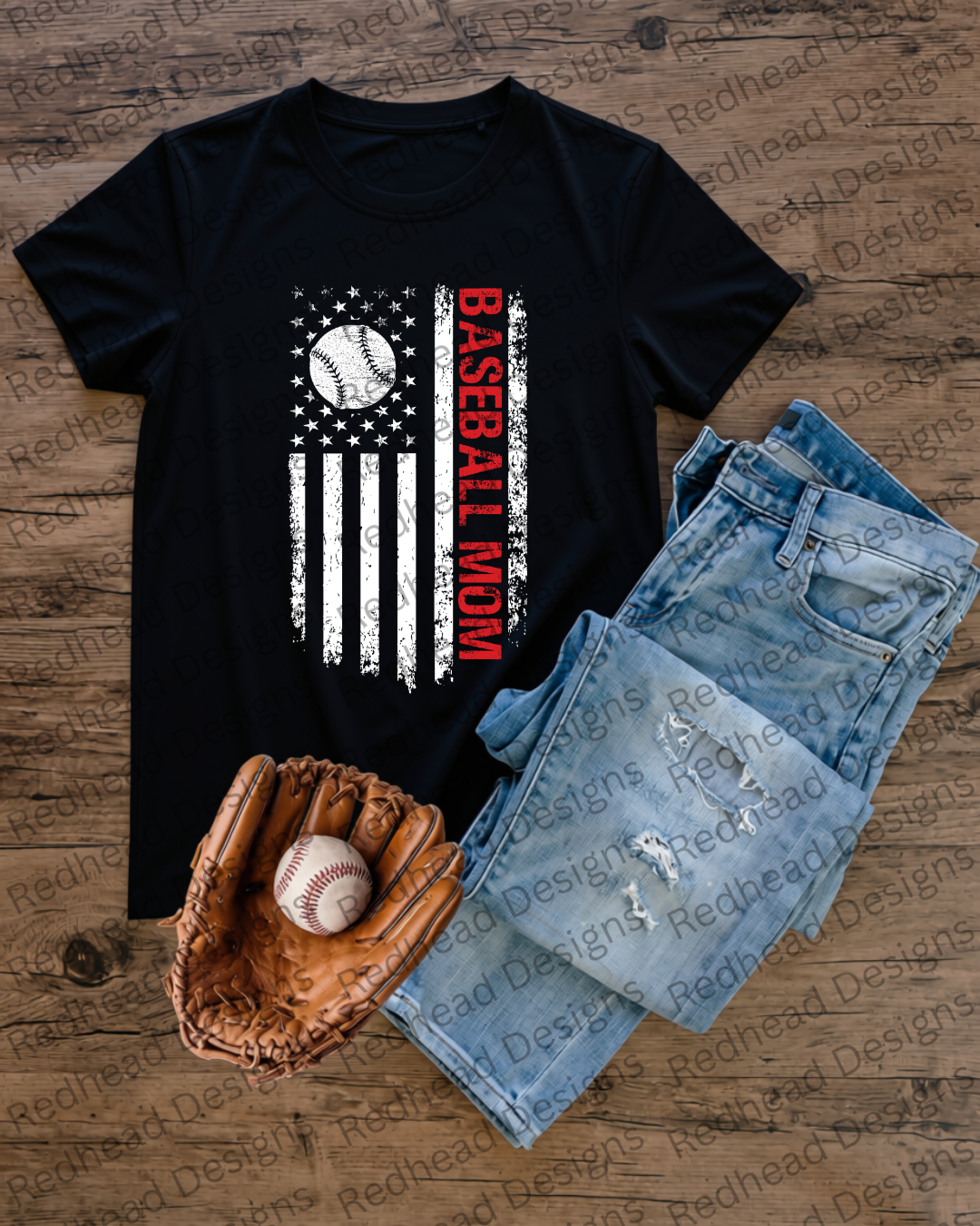 Baseball Mom& Dad Flag
