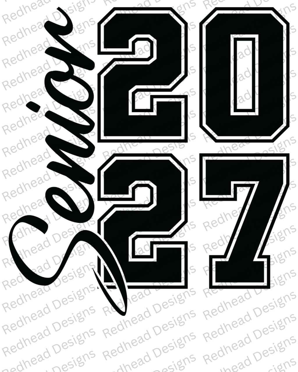Senior 2027 Customizable Design