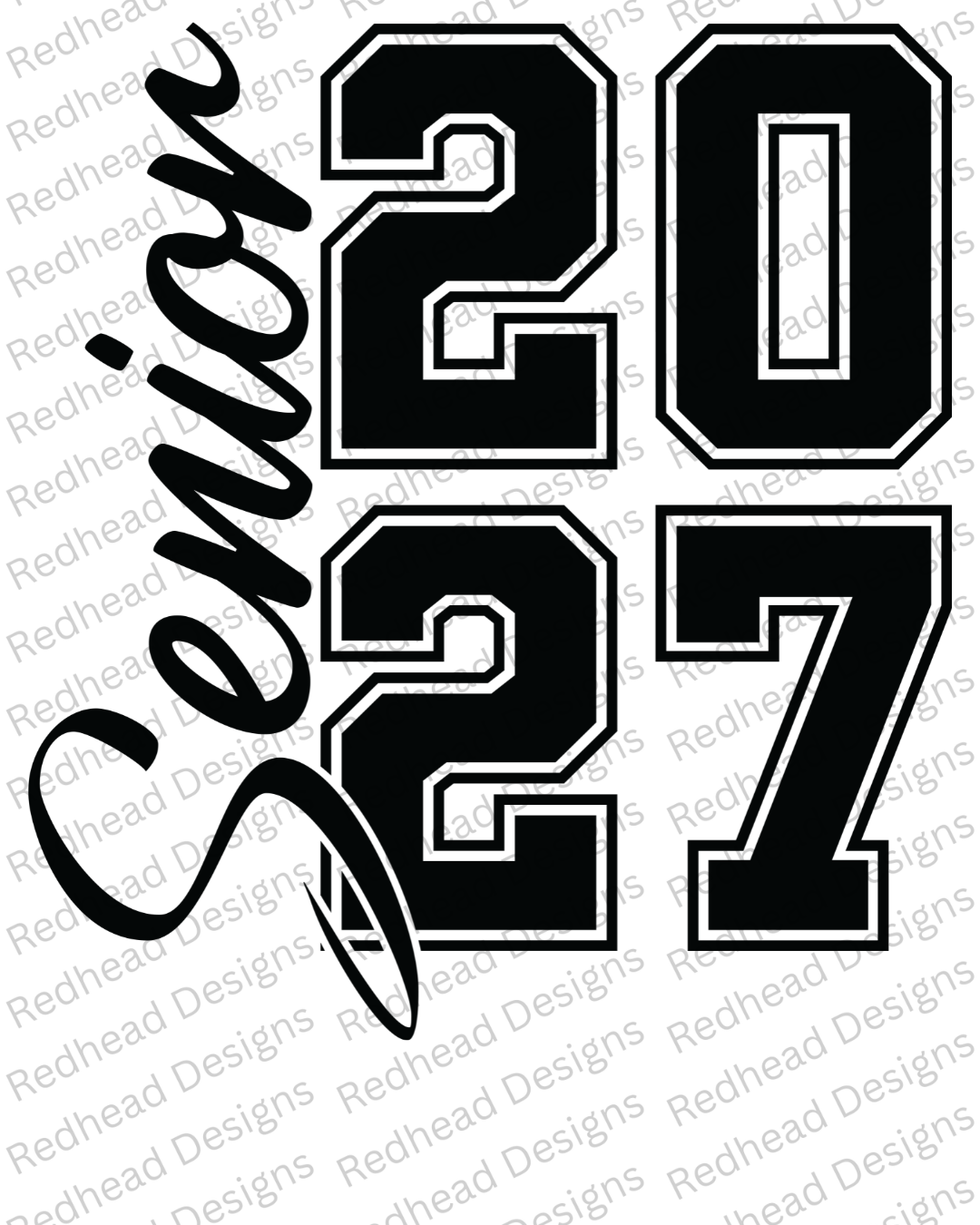 Senior 2027 Customizable Design